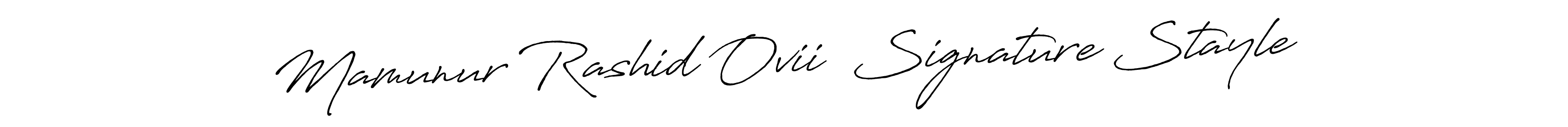 Also we have Mamunur Rashid Ovii  Signature Stayle name is the best signature style. Create professional handwritten signature collection using Antro_Vectra_Bolder autograph style. Mamunur Rashid Ovii  Signature Stayle signature style 7 images and pictures png