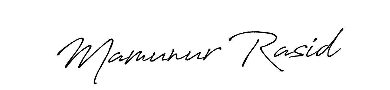 Make a short Mamunur Rasid signature style. Manage your documents anywhere anytime using Antro_Vectra_Bolder. Create and add eSignatures, submit forms, share and send files easily. Mamunur Rasid signature style 7 images and pictures png