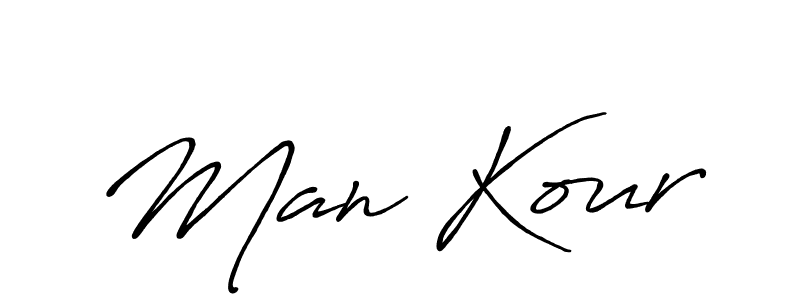 Man Kour stylish signature style. Best Handwritten Sign (Antro_Vectra_Bolder) for my name. Handwritten Signature Collection Ideas for my name Man Kour. Man Kour signature style 7 images and pictures png