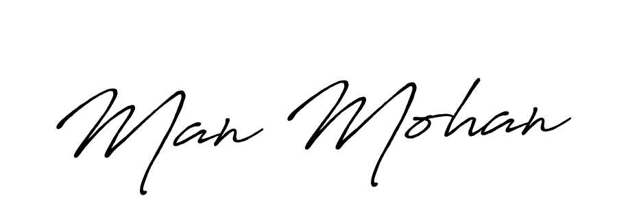 You should practise on your own different ways (Antro_Vectra_Bolder) to write your name (Man Mohan) in signature. don't let someone else do it for you. Man Mohan signature style 7 images and pictures png