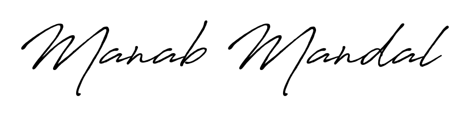Upgrade your professional image with Manab Mandal signature created with Antro_Vectra_Bolder font. Fast, free, and watermark-free download. Manab Mandal signature style 7 images and pictures png