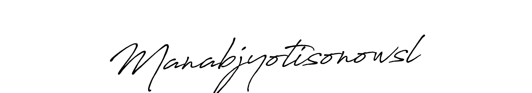 Use a signature maker to create a handwritten signature online. With this signature software, you can design (Antro_Vectra_Bolder) your own signature for name Manabjyotisonowsl. Manabjyotisonowsl signature style 7 images and pictures png