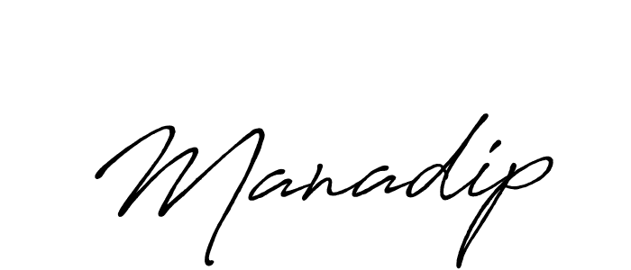 Manadip stylish signature style. Best Handwritten Sign (Antro_Vectra_Bolder) for my name. Handwritten Signature Collection Ideas for my name Manadip. Manadip signature style 7 images and pictures png