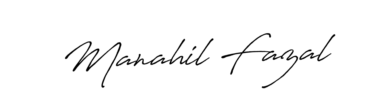 Make a beautiful signature design for name Manahil Fazal. Use this online signature maker to create a handwritten signature for free. Manahil Fazal signature style 7 images and pictures png