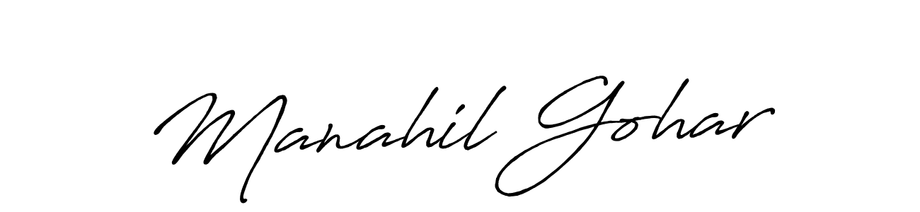 Once you've used our free online signature maker to create your best signature Antro_Vectra_Bolder style, it's time to enjoy all of the benefits that Manahil Gohar name signing documents. Manahil Gohar signature style 7 images and pictures png