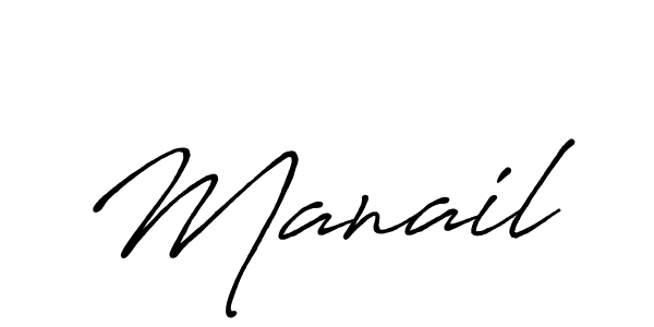 Manail stylish signature style. Best Handwritten Sign (Antro_Vectra_Bolder) for my name. Handwritten Signature Collection Ideas for my name Manail. Manail signature style 7 images and pictures png