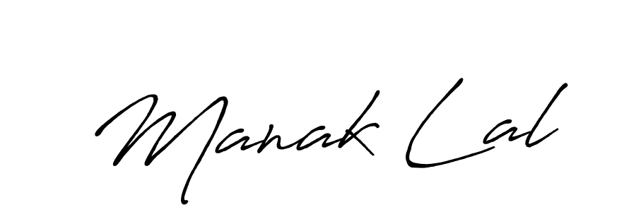 Manak Lal stylish signature style. Best Handwritten Sign (Antro_Vectra_Bolder) for my name. Handwritten Signature Collection Ideas for my name Manak Lal. Manak Lal signature style 7 images and pictures png