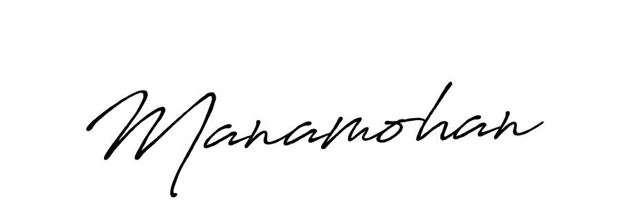 Create a beautiful signature design for name Manamohan. With this signature (Antro_Vectra_Bolder) fonts, you can make a handwritten signature for free. Manamohan signature style 7 images and pictures png