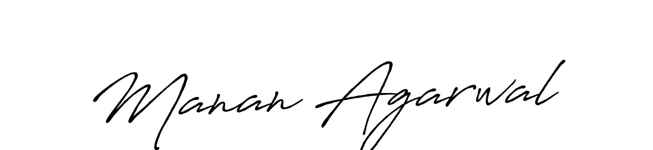 Also we have Manan Agarwal name is the best signature style. Create professional handwritten signature collection using Antro_Vectra_Bolder autograph style. Manan Agarwal signature style 7 images and pictures png