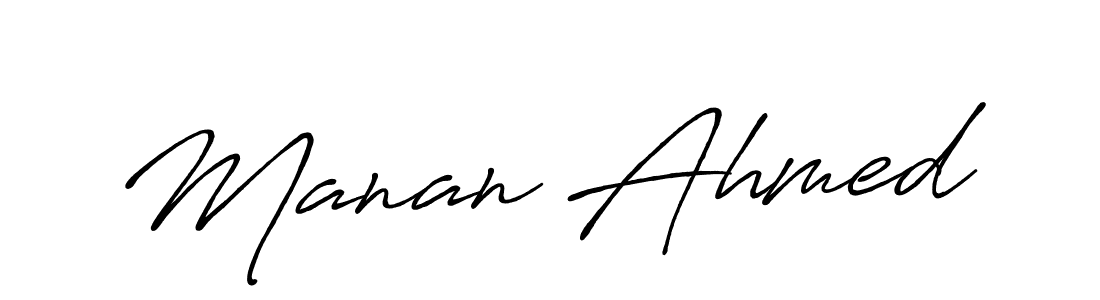 Here are the top 10 professional signature styles for the name Manan Ahmed. These are the best autograph styles you can use for your name. Manan Ahmed signature style 7 images and pictures png