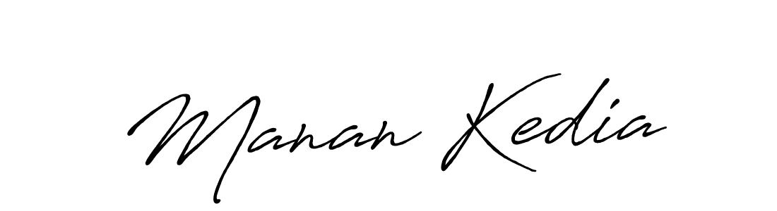 Also we have Manan Kedia name is the best signature style. Create professional handwritten signature collection using Antro_Vectra_Bolder autograph style. Manan Kedia signature style 7 images and pictures png