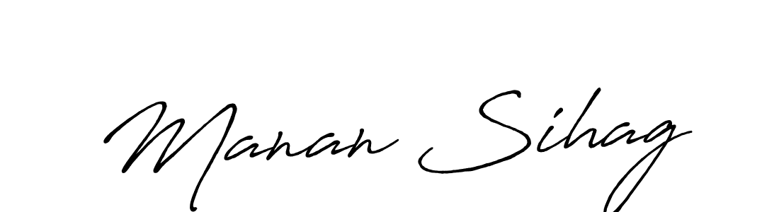 Similarly Antro_Vectra_Bolder is the best handwritten signature design. Signature creator online .You can use it as an online autograph creator for name Manan Sihag. Manan Sihag signature style 7 images and pictures png