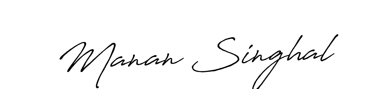 Make a beautiful signature design for name Manan Singhal. Use this online signature maker to create a handwritten signature for free. Manan Singhal signature style 7 images and pictures png