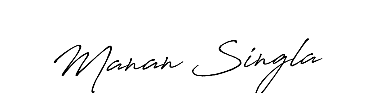 if you are searching for the best signature style for your name Manan Singla. so please give up your signature search. here we have designed multiple signature styles  using Antro_Vectra_Bolder. Manan Singla signature style 7 images and pictures png