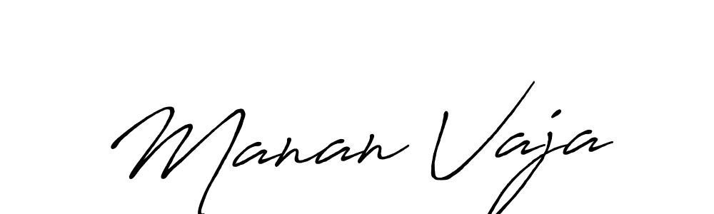 Similarly Antro_Vectra_Bolder is the best handwritten signature design. Signature creator online .You can use it as an online autograph creator for name Manan Vaja. Manan Vaja signature style 7 images and pictures png