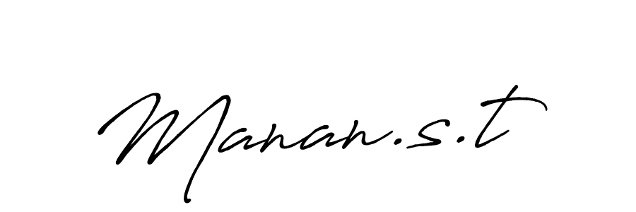 The best way (Antro_Vectra_Bolder) to make a short signature is to pick only two or three words in your name. The name Manan.s.t include a total of six letters. For converting this name. Manan.s.t signature style 7 images and pictures png