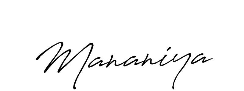 Also we have Mananiya name is the best signature style. Create professional handwritten signature collection using Antro_Vectra_Bolder autograph style. Mananiya signature style 7 images and pictures png