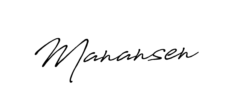 How to make Manansen name signature. Use Antro_Vectra_Bolder style for creating short signs online. This is the latest handwritten sign. Manansen signature style 7 images and pictures png