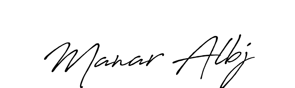 How to make Manar Albj signature? Antro_Vectra_Bolder is a professional autograph style. Create handwritten signature for Manar Albj name. Manar Albj signature style 7 images and pictures png