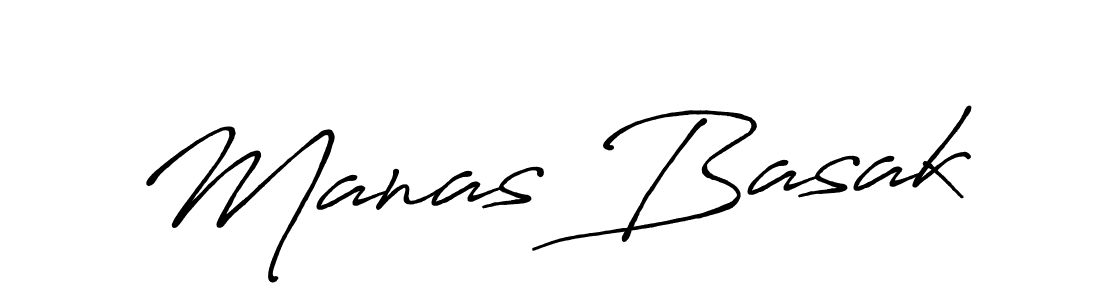 Design your own signature with our free online signature maker. With this signature software, you can create a handwritten (Antro_Vectra_Bolder) signature for name Manas Basak. Manas Basak signature style 7 images and pictures png