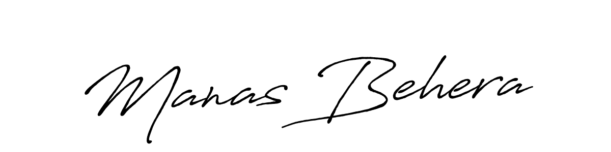 Create a beautiful signature design for name Manas Behera. With this signature (Antro_Vectra_Bolder) fonts, you can make a handwritten signature for free. Manas Behera signature style 7 images and pictures png