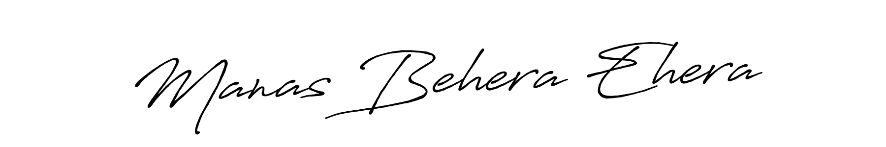 Create a beautiful signature design for name Manas Behera Ehera. With this signature (Antro_Vectra_Bolder) fonts, you can make a handwritten signature for free. Manas Behera Ehera signature style 7 images and pictures png
