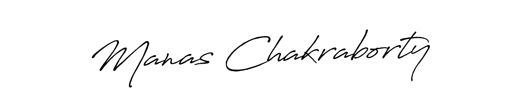 Manas Chakraborty stylish signature style. Best Handwritten Sign (Antro_Vectra_Bolder) for my name. Handwritten Signature Collection Ideas for my name Manas Chakraborty. Manas Chakraborty signature style 7 images and pictures png