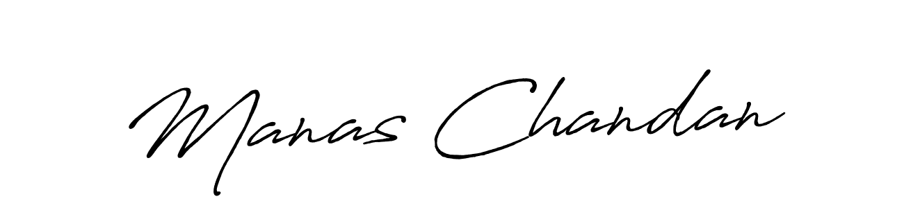 Create a beautiful signature design for name Manas Chandan. With this signature (Antro_Vectra_Bolder) fonts, you can make a handwritten signature for free. Manas Chandan signature style 7 images and pictures png