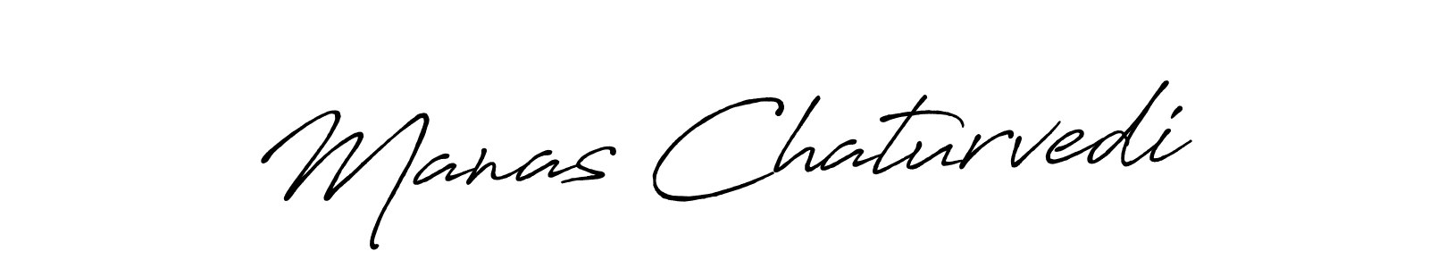 Design your own signature with our free online signature maker. With this signature software, you can create a handwritten (Antro_Vectra_Bolder) signature for name Manas Chaturvedi. Manas Chaturvedi signature style 7 images and pictures png