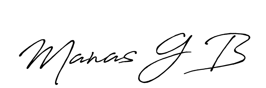 Best and Professional Signature Style for Manas G B. Antro_Vectra_Bolder Best Signature Style Collection. Manas G B signature style 7 images and pictures png