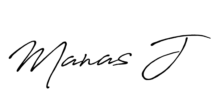 Similarly Antro_Vectra_Bolder is the best handwritten signature design. Signature creator online .You can use it as an online autograph creator for name Manas J. Manas J signature style 7 images and pictures png