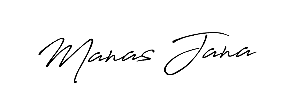 Design your own signature with our free online signature maker. With this signature software, you can create a handwritten (Antro_Vectra_Bolder) signature for name Manas Jana. Manas Jana signature style 7 images and pictures png