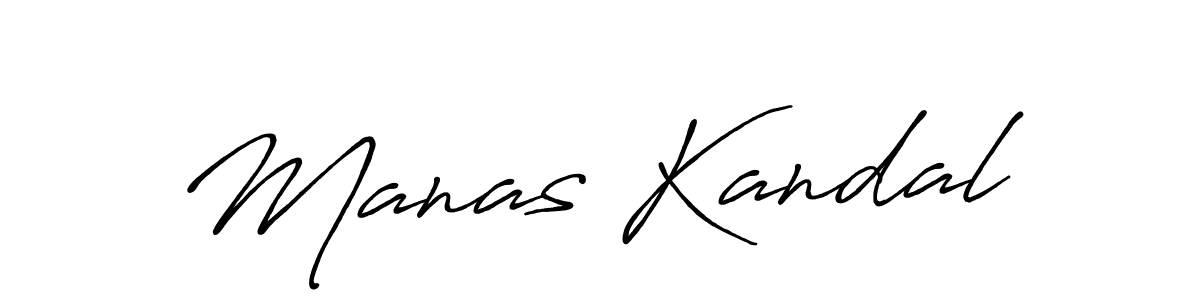 Manas Kandal stylish signature style. Best Handwritten Sign (Antro_Vectra_Bolder) for my name. Handwritten Signature Collection Ideas for my name Manas Kandal. Manas Kandal signature style 7 images and pictures png