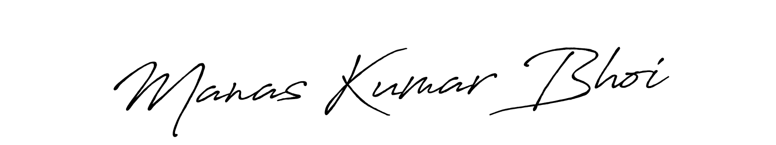 Make a beautiful signature design for name Manas Kumar Bhoi. With this signature (Antro_Vectra_Bolder) style, you can create a handwritten signature for free. Manas Kumar Bhoi signature style 7 images and pictures png