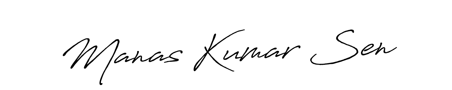 Also we have Manas Kumar Sen name is the best signature style. Create professional handwritten signature collection using Antro_Vectra_Bolder autograph style. Manas Kumar Sen signature style 7 images and pictures png