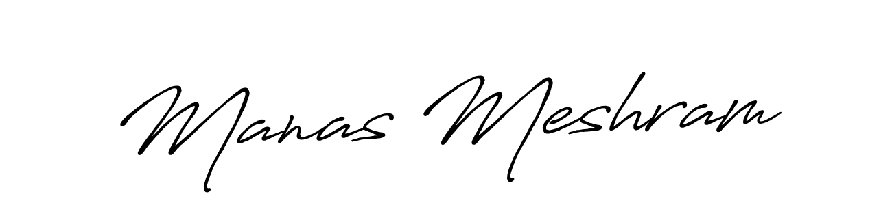 Also You can easily find your signature by using the search form. We will create Manas Meshram name handwritten signature images for you free of cost using Antro_Vectra_Bolder sign style. Manas Meshram signature style 7 images and pictures png