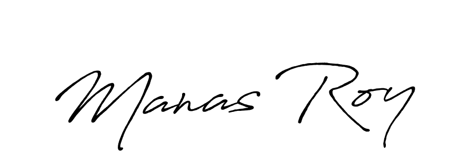 How to make Manas Roy name signature. Use Antro_Vectra_Bolder style for creating short signs online. This is the latest handwritten sign. Manas Roy signature style 7 images and pictures png