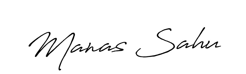 Manas Sahu stylish signature style. Best Handwritten Sign (Antro_Vectra_Bolder) for my name. Handwritten Signature Collection Ideas for my name Manas Sahu. Manas Sahu signature style 7 images and pictures png