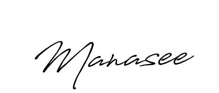 How to make Manasee signature? Antro_Vectra_Bolder is a professional autograph style. Create handwritten signature for Manasee name. Manasee signature style 7 images and pictures png