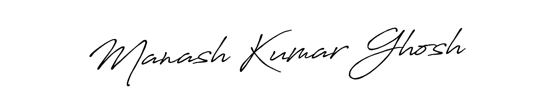 Manash Kumar Ghosh stylish signature style. Best Handwritten Sign (Antro_Vectra_Bolder) for my name. Handwritten Signature Collection Ideas for my name Manash Kumar Ghosh. Manash Kumar Ghosh signature style 7 images and pictures png