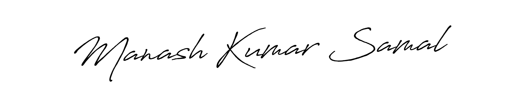 Also we have Manash Kumar Samal name is the best signature style. Create professional handwritten signature collection using Antro_Vectra_Bolder autograph style. Manash Kumar Samal signature style 7 images and pictures png