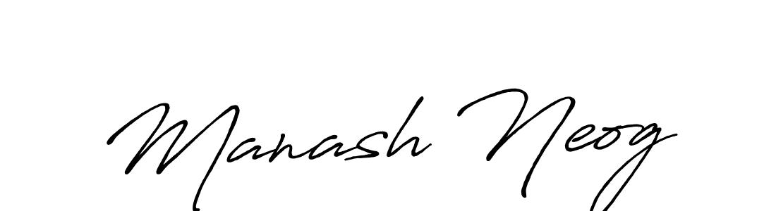 Create a beautiful signature design for name Manash Neog. With this signature (Antro_Vectra_Bolder) fonts, you can make a handwritten signature for free. Manash Neog signature style 7 images and pictures png