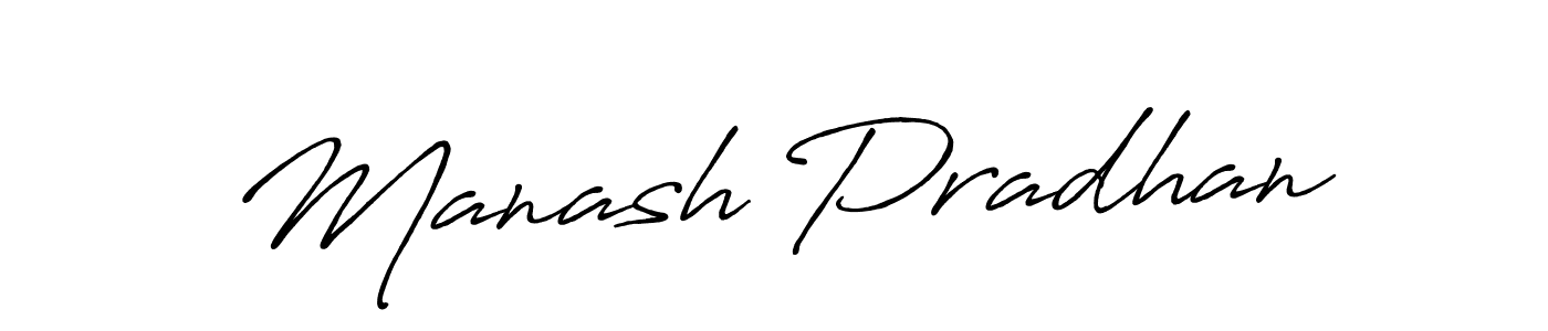 Use a signature maker to create a handwritten signature online. With this signature software, you can design (Antro_Vectra_Bolder) your own signature for name Manash Pradhan. Manash Pradhan signature style 7 images and pictures png