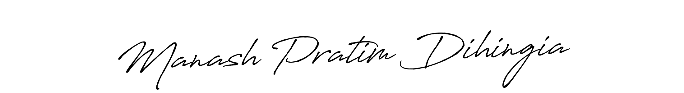 Create a beautiful signature design for name Manash Pratim Dihingia. With this signature (Antro_Vectra_Bolder) fonts, you can make a handwritten signature for free. Manash Pratim Dihingia signature style 7 images and pictures png