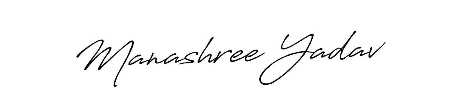 Make a beautiful signature design for name Manashree Yadav. Use this online signature maker to create a handwritten signature for free. Manashree Yadav signature style 7 images and pictures png