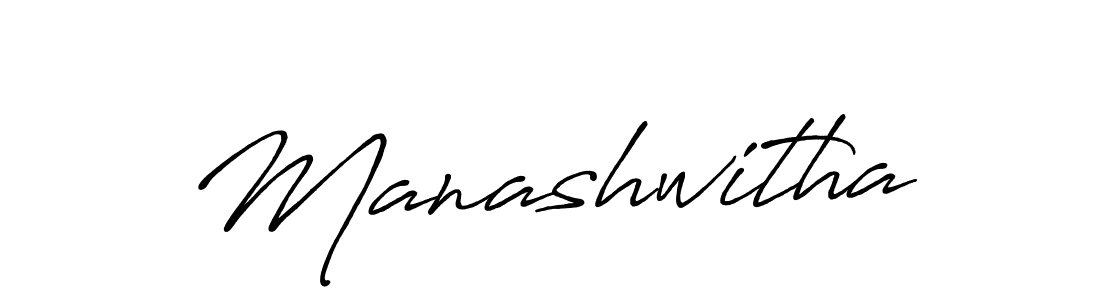 How to make Manashwitha name signature. Use Antro_Vectra_Bolder style for creating short signs online. This is the latest handwritten sign. Manashwitha signature style 7 images and pictures png