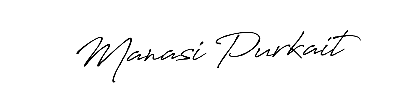 How to make Manasi Purkait name signature. Use Antro_Vectra_Bolder style for creating short signs online. This is the latest handwritten sign. Manasi Purkait signature style 7 images and pictures png
