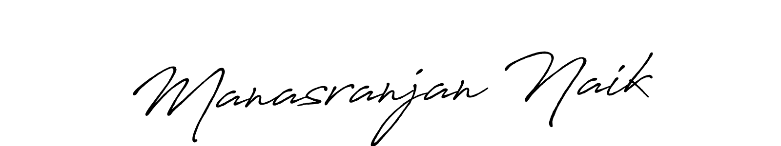 Make a beautiful signature design for name Manasranjan Naik. With this signature (Antro_Vectra_Bolder) style, you can create a handwritten signature for free. Manasranjan Naik signature style 7 images and pictures png