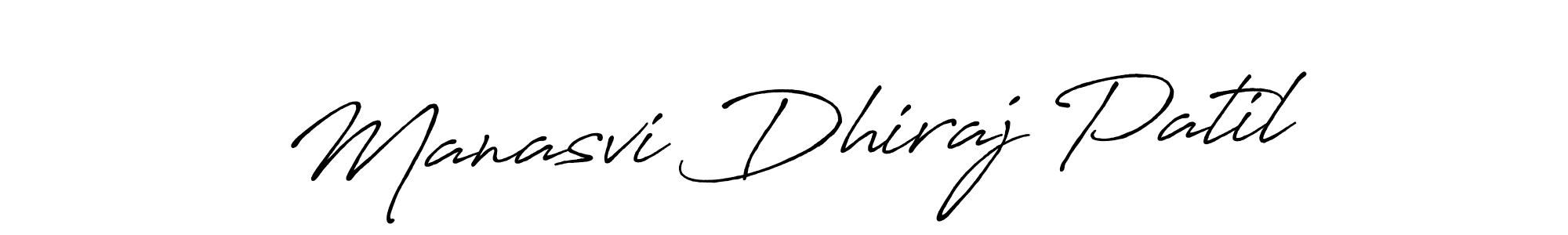 Manasvi Dhiraj Patil stylish signature style. Best Handwritten Sign (Antro_Vectra_Bolder) for my name. Handwritten Signature Collection Ideas for my name Manasvi Dhiraj Patil. Manasvi Dhiraj Patil signature style 7 images and pictures png