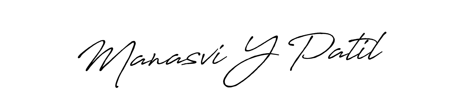 Manasvi Y Patil stylish signature style. Best Handwritten Sign (Antro_Vectra_Bolder) for my name. Handwritten Signature Collection Ideas for my name Manasvi Y Patil. Manasvi Y Patil signature style 7 images and pictures png